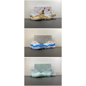 Air Jordan 11 Low Retro Basketball Shoes with Comfortable Cushioning-6638  