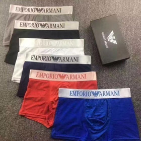 Emporio Armani Eagle Logo Mesh Breathable Men Boxer Briefs-6681  