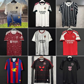 2627 Paris, Manchester United, Juventus, Liverpool, and AC Milan Quick-Dry Soccer Jerseys-6727  