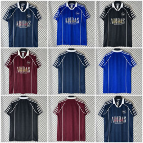 Adidas Retro-Style Loose-Fit V-Neck Quick-Dry Soccer Jersey-6729  