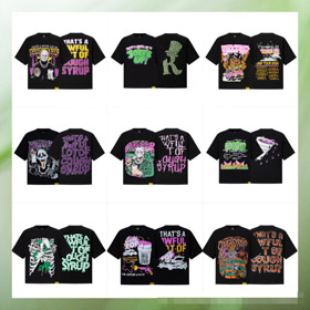 THAT'S AWFUL LOT OF COUGH SYRUP High-street loose-fit short-sleeve T-shirt-6741  